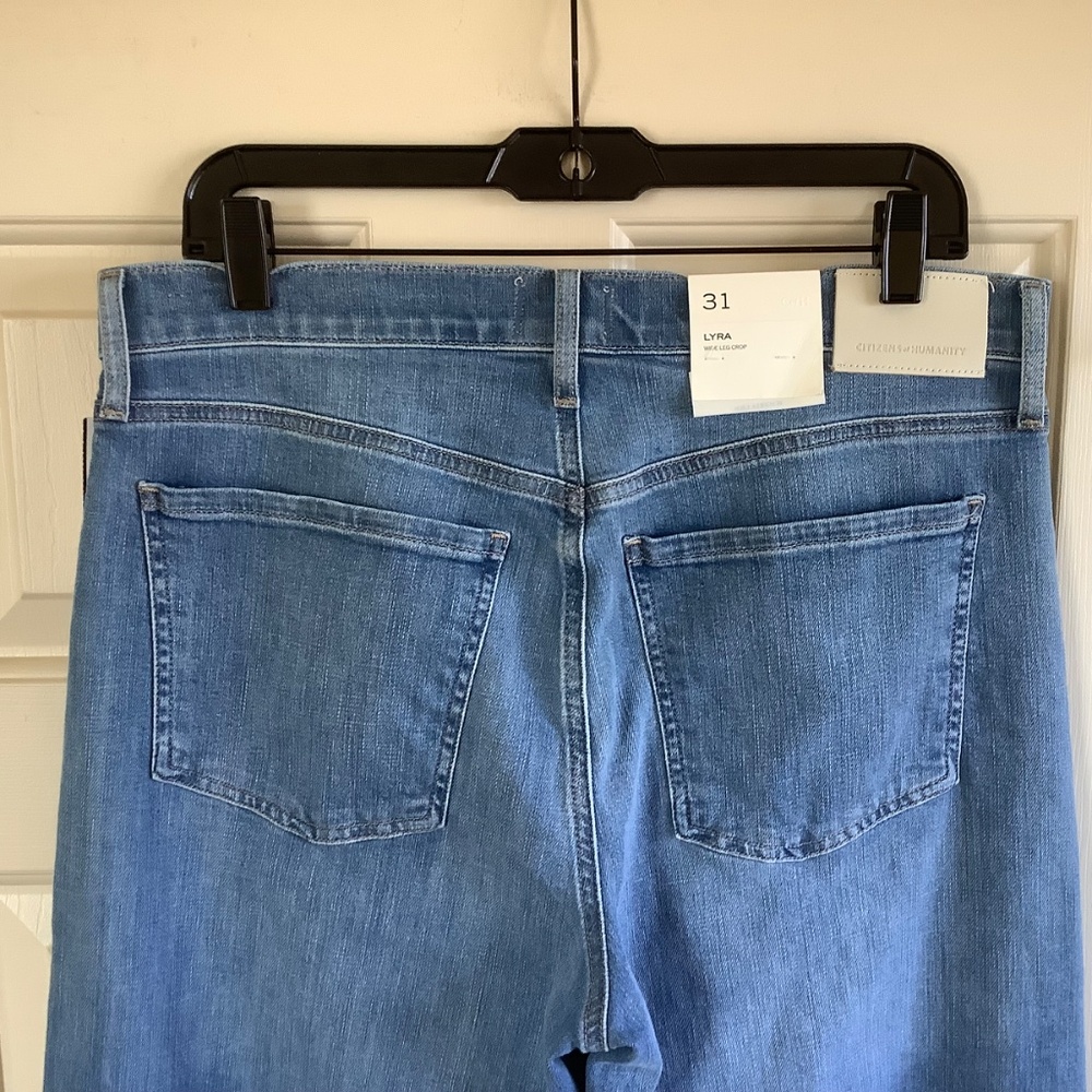 Citizens of Humanity Lyra High Rise Ankle Wide Leg Jeans Bhodi SZ 31 - Picture 9 of 16
